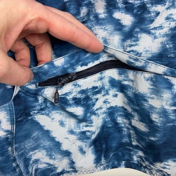 Lululemon Light Speed Running Vest Blue Tie Dye Size 2 Stretch Jacket Run Coat - Picture 7 of 11